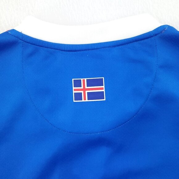 Iceland Soccer Jersey Home KSI National Team Errea 2016-2017 Fyrir Island XXL - Picture 12 of 13